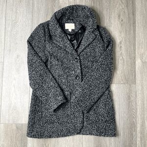 Appleseed's Tweed Grey Jacket Coat Button Sizes Small